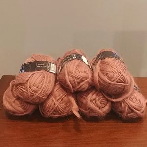 7 Bergere Brown Wool Skeins CARTHAME 50 gr/44 yds